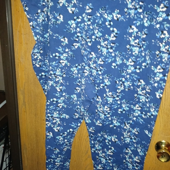 𝅺CHELSEA studio blue floral leggings 3x A-14 - Picture 5 of 7
